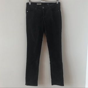 AG the stilt cigarette leg dark gray corduroys